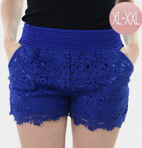 ALL OVER ME LACE SHORTS