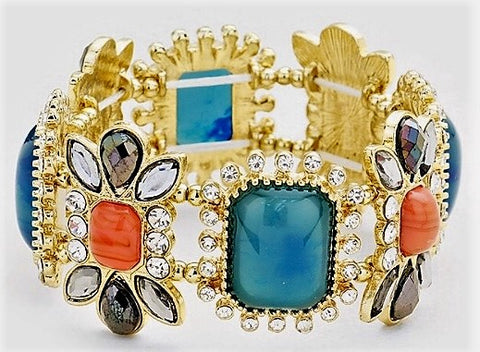 Vintage Blossom Stretch Bracelet