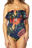 GODDESS FLOWER BODYSUIT, BLUE