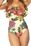 GODDESS FLOWER BODYSUIT, BLUE