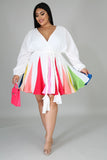 Falling For You Pleated Tassel Wrap Dress
