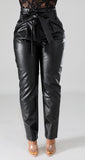 Boxy Leatherette Pants