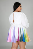 Falling For You Pleated Tassel Wrap Dress