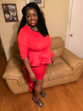 Ruby Woo Peplum dress