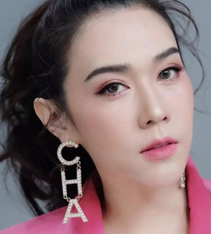 CC Drop Earrings