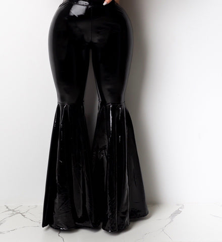 Tiered Latex Pants