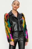 Faux Leather Moto Jacket