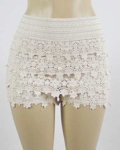 CROCHET LACE SHORTS